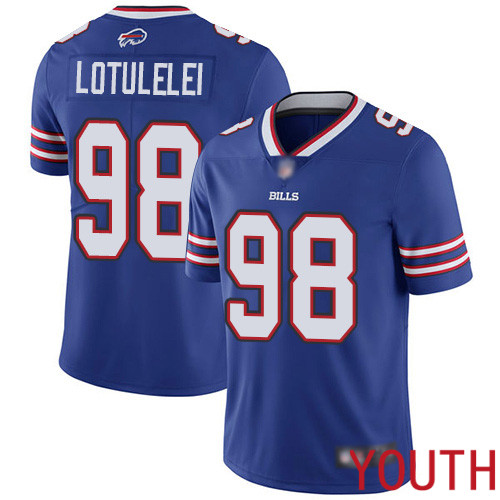 Youth Buffalo Bills 98 Star Lotulelei Royal Blue Team Color Vapor Untouchable Limited Player NFL Jersey